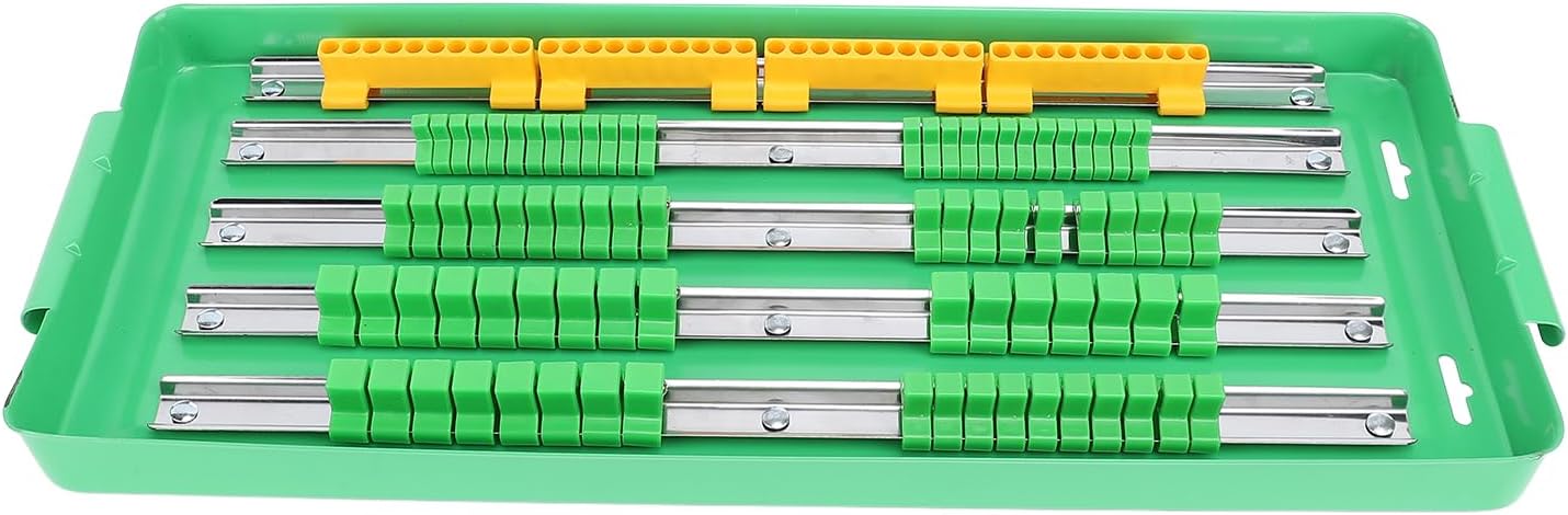  Pilipane Plateau D'organisateur à Douille Portable Rail Du Support De Support De Sobre En Aluminium Lourd Avec Système D'outil Sécurisé à Double Roulement Storage Pour Les Ingénieurs De