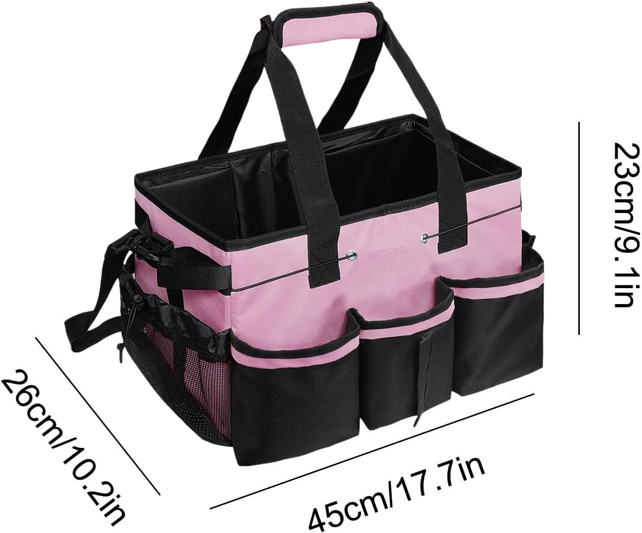  Housekeepers Sacs De Nettoyage, Organisateur De Nettoyage Avec Poignée, 40 X 25 X 24 Cm, Rangement Multi-poches, Construction En Tissu Durable Pour Cuisine, Dortoir, Salle De Bain, Camping, Voiture