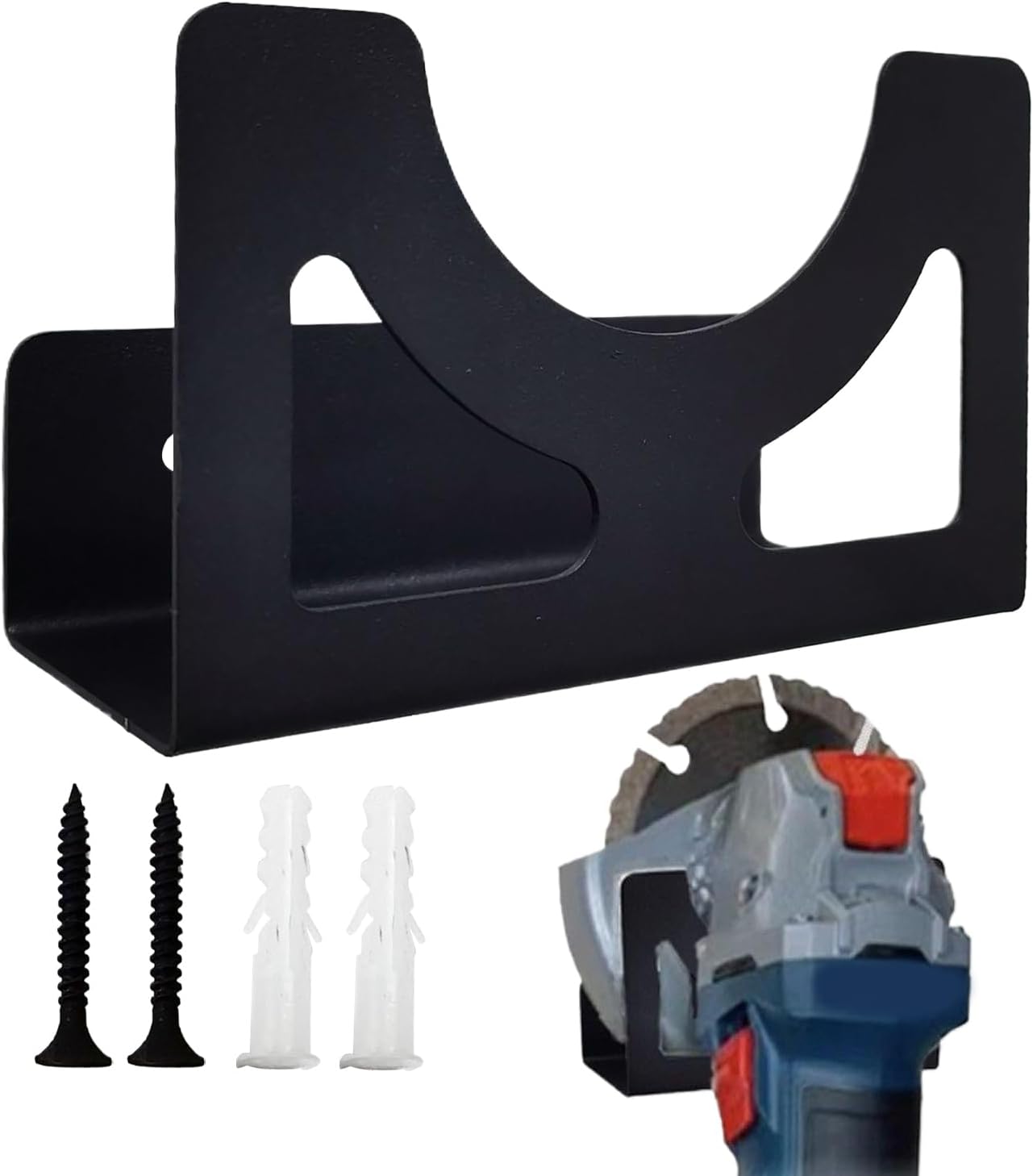  Porte-Meuleuse D'Angle,Support De Meuleuse D'Angle Fixation Murale - Rangement Multifonctionnel À Fixation Serrée Pour Les Outils Électriques, Les Clés, Les Perceuses Et Les Polisseuses