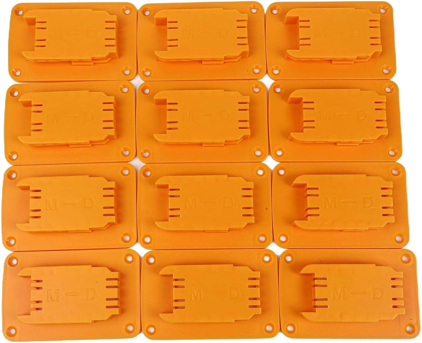  Lot De 3, 8 Ou 12 Porte-outils Muraux Jaunes Pour Perceuse 12 V 20 V Pour Outils électriques, Organiseur En Plastique ABS Avec Vis Pour Garage, Atelier, Rangement (lot De 3, 8 Ou 12 Pièces)