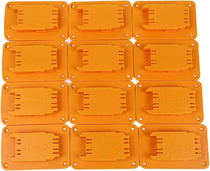  Lot De 3, 8 Ou 12 Porte-outils Muraux Jaunes Pour Perceuse 12 V 20 V Pour Outils électriques, Organiseur En Plastique ABS Avec Vis Pour Garage, Atelier, Rangement (lot De 3, 8 Ou 12 Pièces)