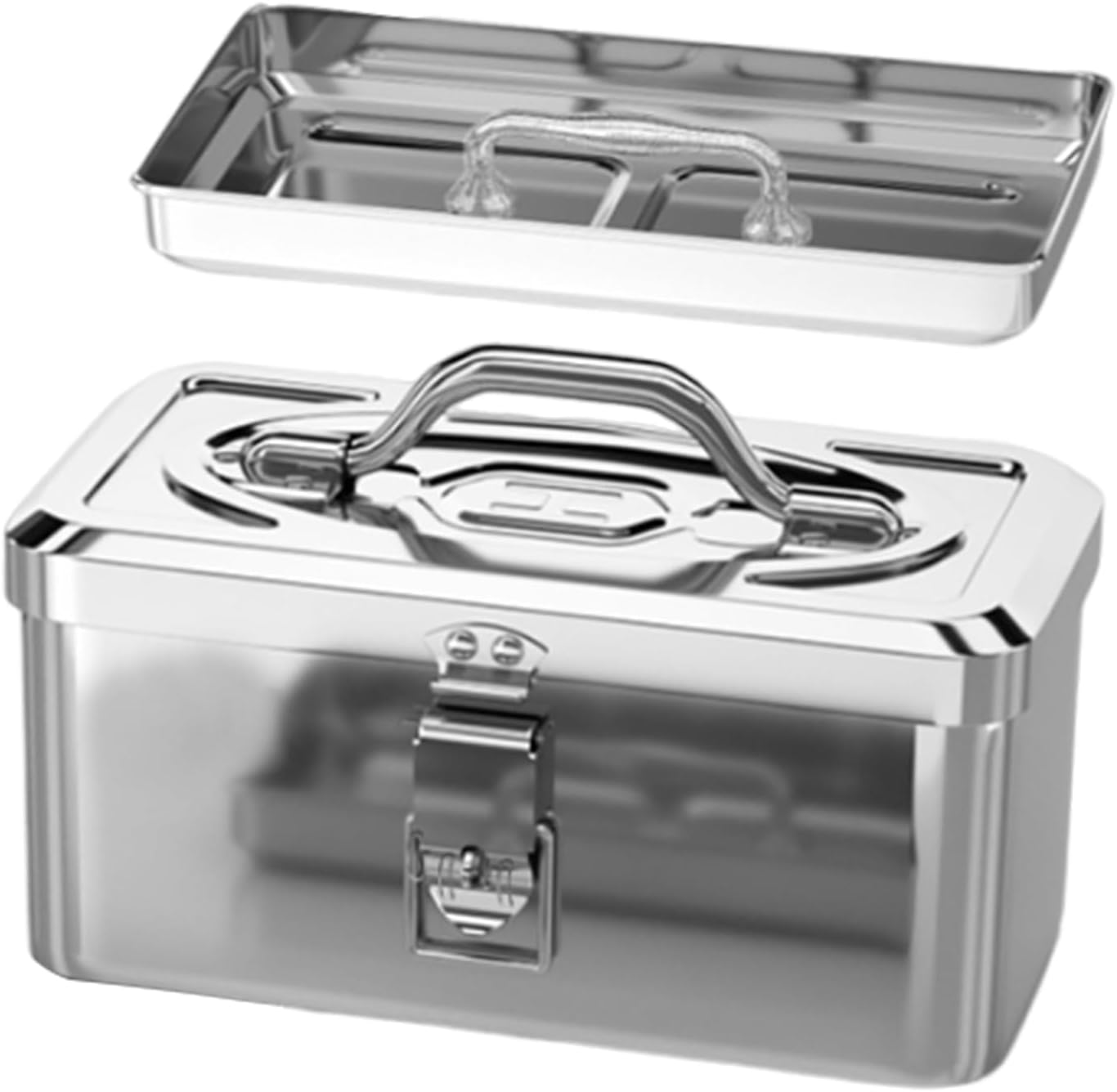  Boîte De Rangement Rigide En Acier Inoxydable Pour Outils Mécaniques