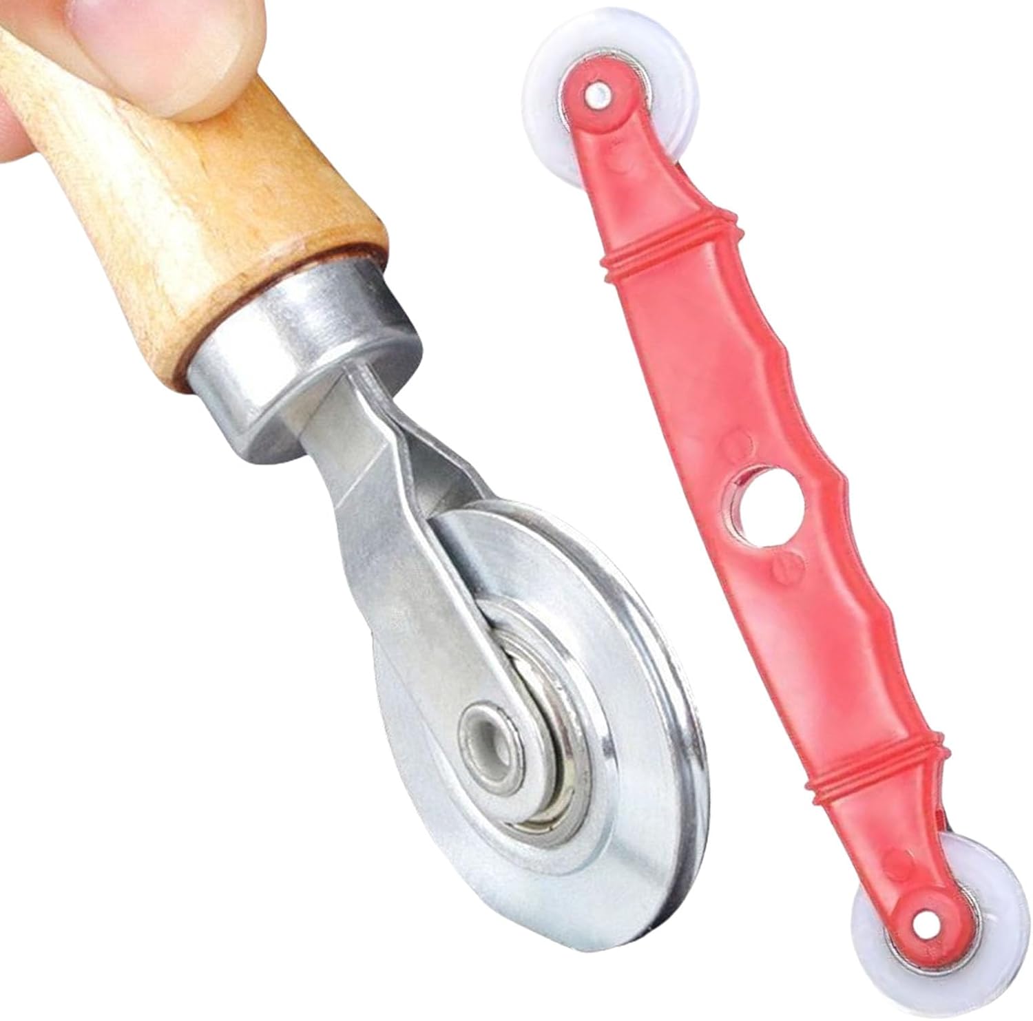  Outil De Roulement De Roue En Acier Avec Poignée En Bois Pour Double Fenêtre, Porte Moustiquaire Robuste