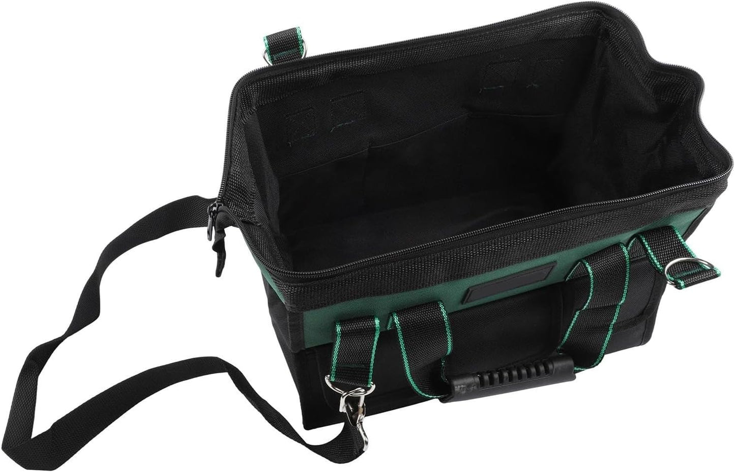  Sac à Outils Robuste Vert De 40,6 Cm Avec Plusieurs Compartiments Et Sangle Rembourrée Pour Un Transport Facile (B)