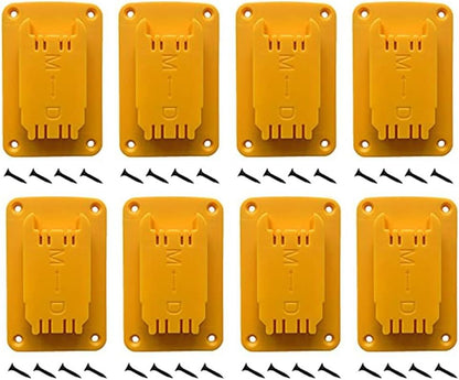  Lot De 3, 8 Ou 12 Porte-outils Muraux Jaunes Pour Perceuse 12 V 20 V Pour Outils électriques, Organiseur En Plastique ABS Avec Vis Pour Garage, Atelier, Rangement (lot De 3, 8 Ou 12 Pièces)