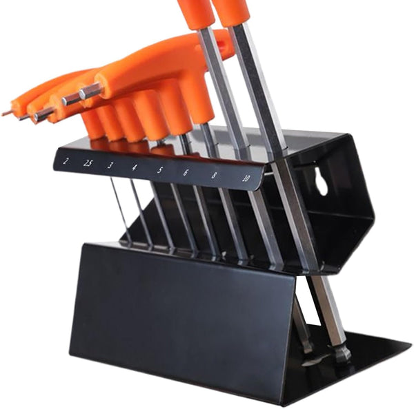  Boîte à Outils, Organisateur De Clés Hexagonales En Acier Inoxydable, Taille Compacte, Support Mural Peu Encombrant, Garage, Atelier, Accessoire De Rangement Robuste Pour Le Salon De La Maison