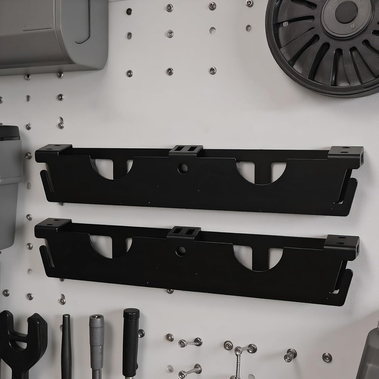 GENERIC Support Pour Meuleuse D'angle | Meuleuse D'angle Murale Et Support D'outils | Organisateur D'outils électriques De Rénovation Domestique à 2 Emplacements Pour Tournevis, Polisseuse, Machine De Découpe