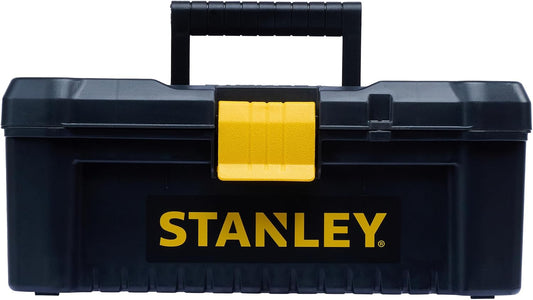  Stanley STST1-75517 Boite À Outils Avec 2 Organiseurs Sur Le Couvercle - Plateau Porte-Outils - Charnières Plastique - Larges Attaches Métalliques - Cadenassable - Dimensions : 32 X 18,8 X 13,2 Multicolore