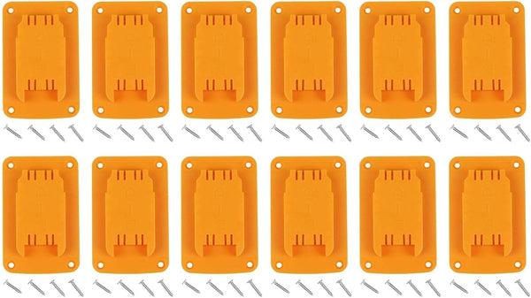  Lot De 3, 8 Ou 12 Porte-outils Muraux Jaunes Pour Perceuse 12 V 20 V Pour Outils électriques, Organiseur En Plastique ABS Avec Vis Pour Garage, Atelier, Rangement (lot De 3, 8 Ou 12 Pièces)