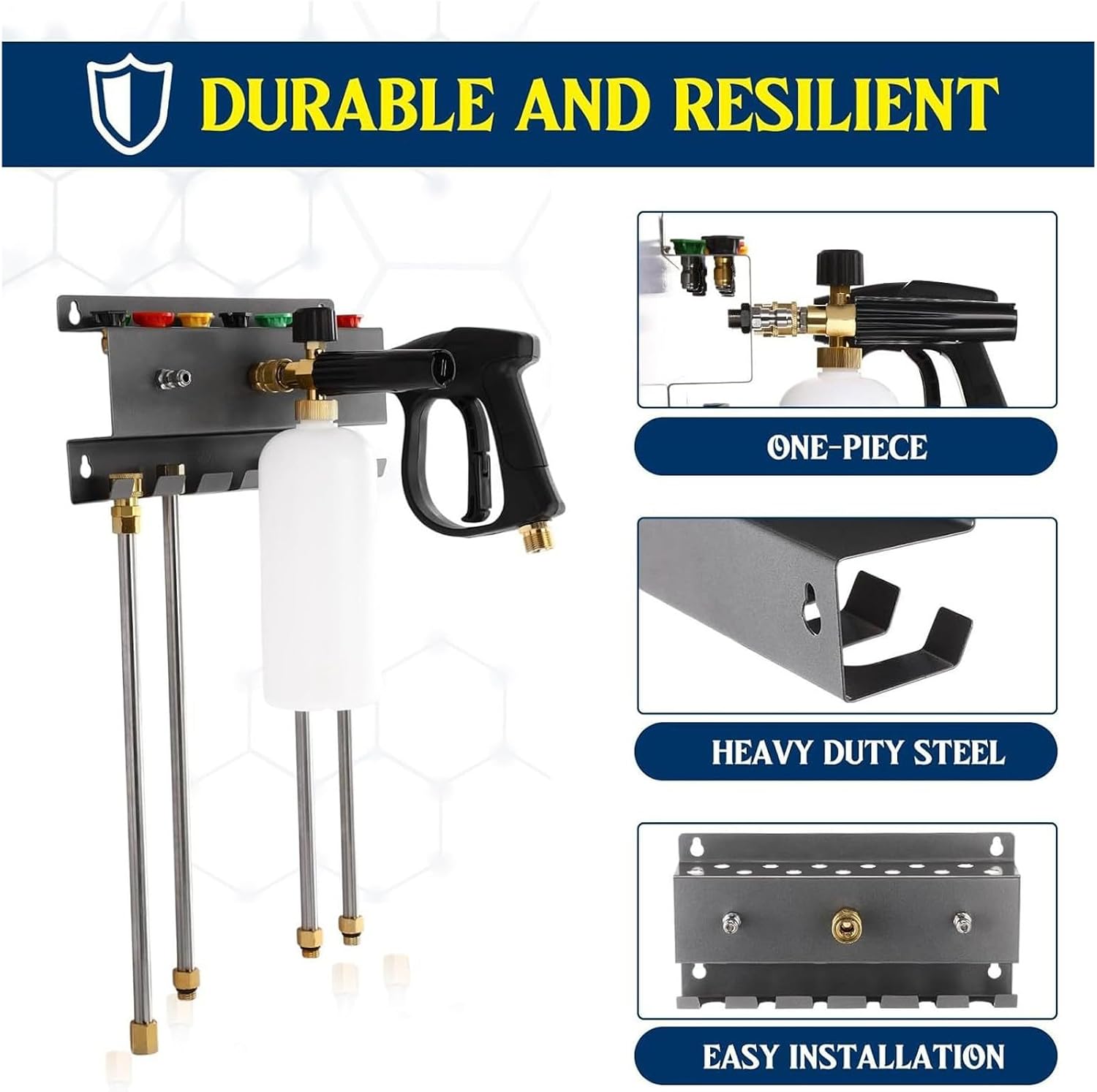  Support Pour à Mousse - Rangement Outils Lavage Auto - Porte-Outils De Nettoyage Automobile | Pour Camping-cars, Camions, Berlines, VUS, Atelier, Professionnels Et
