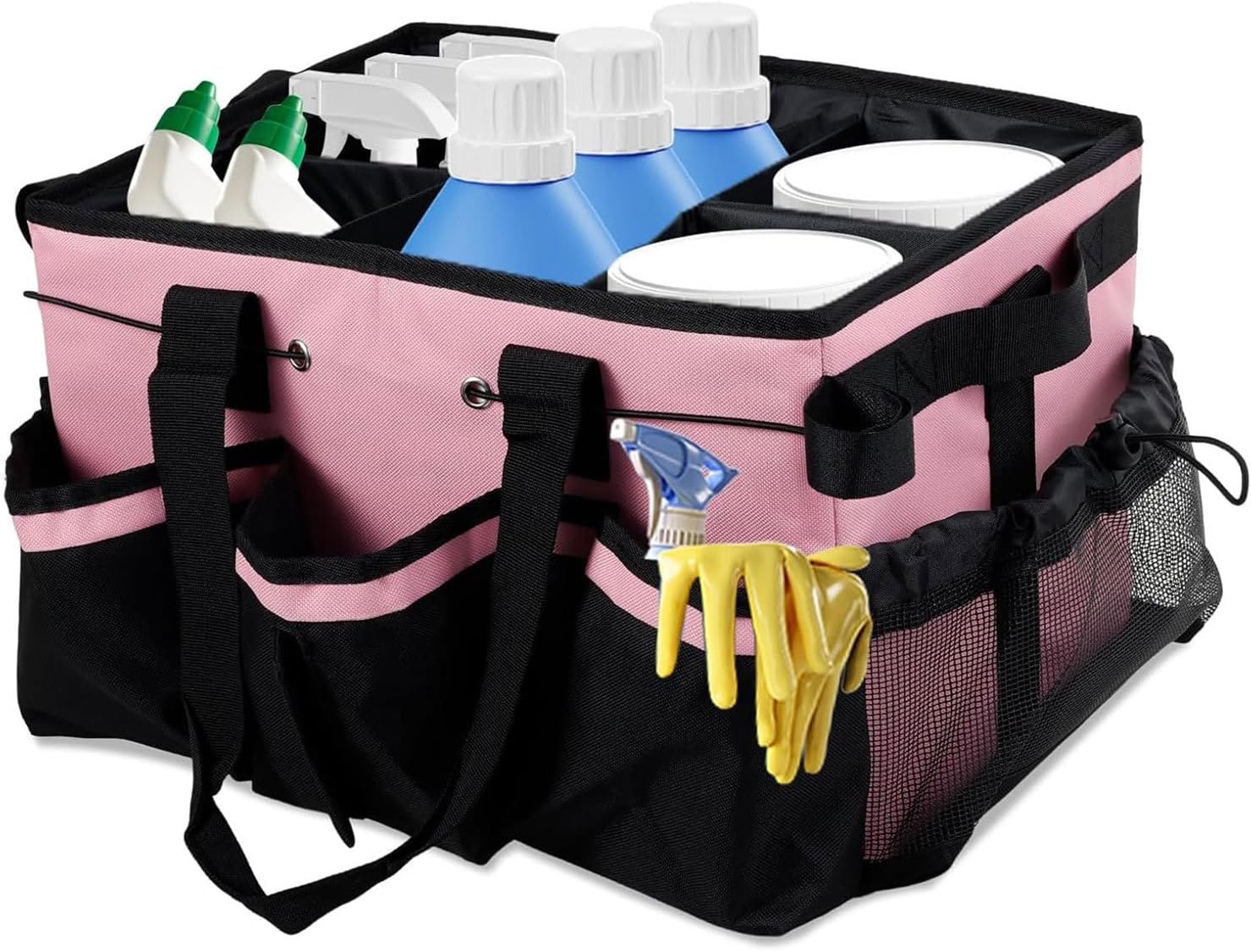  Housekeepers Sacs De Nettoyage, Organisateur De Nettoyage Avec Poignée, 40 X 25 X 24 Cm, Rangement Multi-poches, Construction En Tissu Durable Pour Cuisine, Dortoir, Salle De Bain, Camping, Voiture