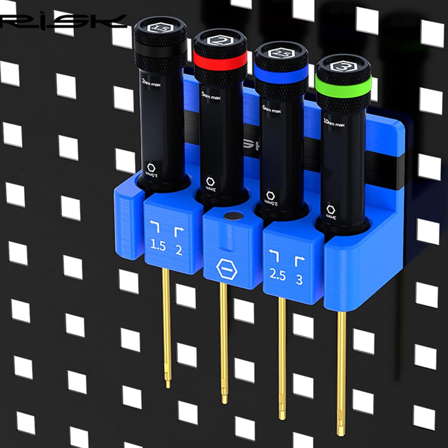  Présentoir à Clés Hexagonales En Forme De L Avec Base Antidérapante Pour Outils à Main Et Tournevis, Organiseur De Clés En Forme De L