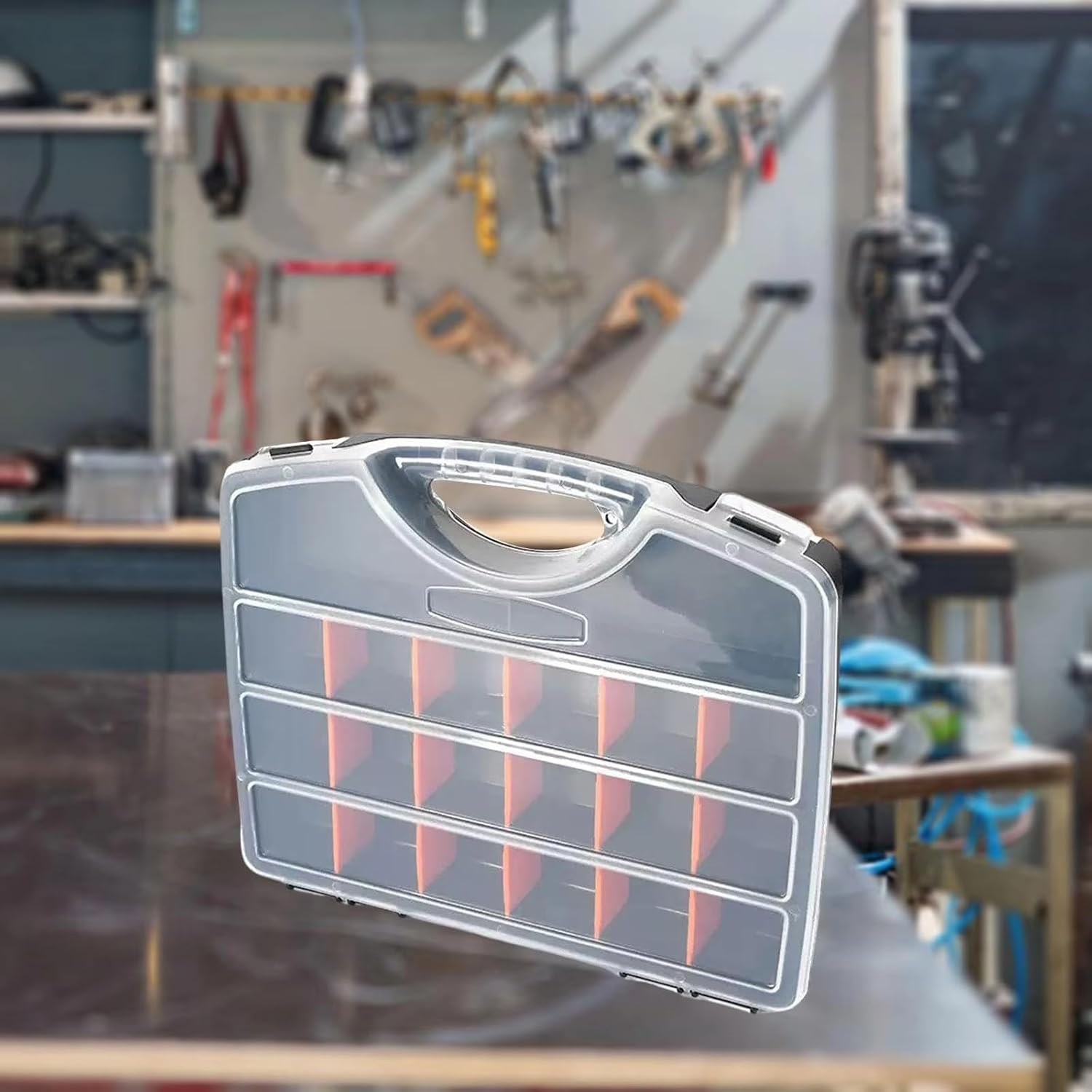  Boîte De Rangement à Vis épaisse Avec Couvercles, Compartiments, Boîte à Outils, Compartiment, Conteneurs De Tri De Vis, Boîte De Rangement Pour Boulons
