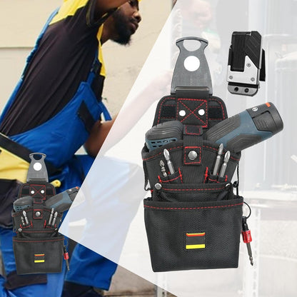  Poche à Outils Pour Ceinture - Sac Porte-Outils Ceinture Aimanté - Organisateur Résistant Aux Rayures Pour Électricien Sur Chantier BTP Et Atelier
