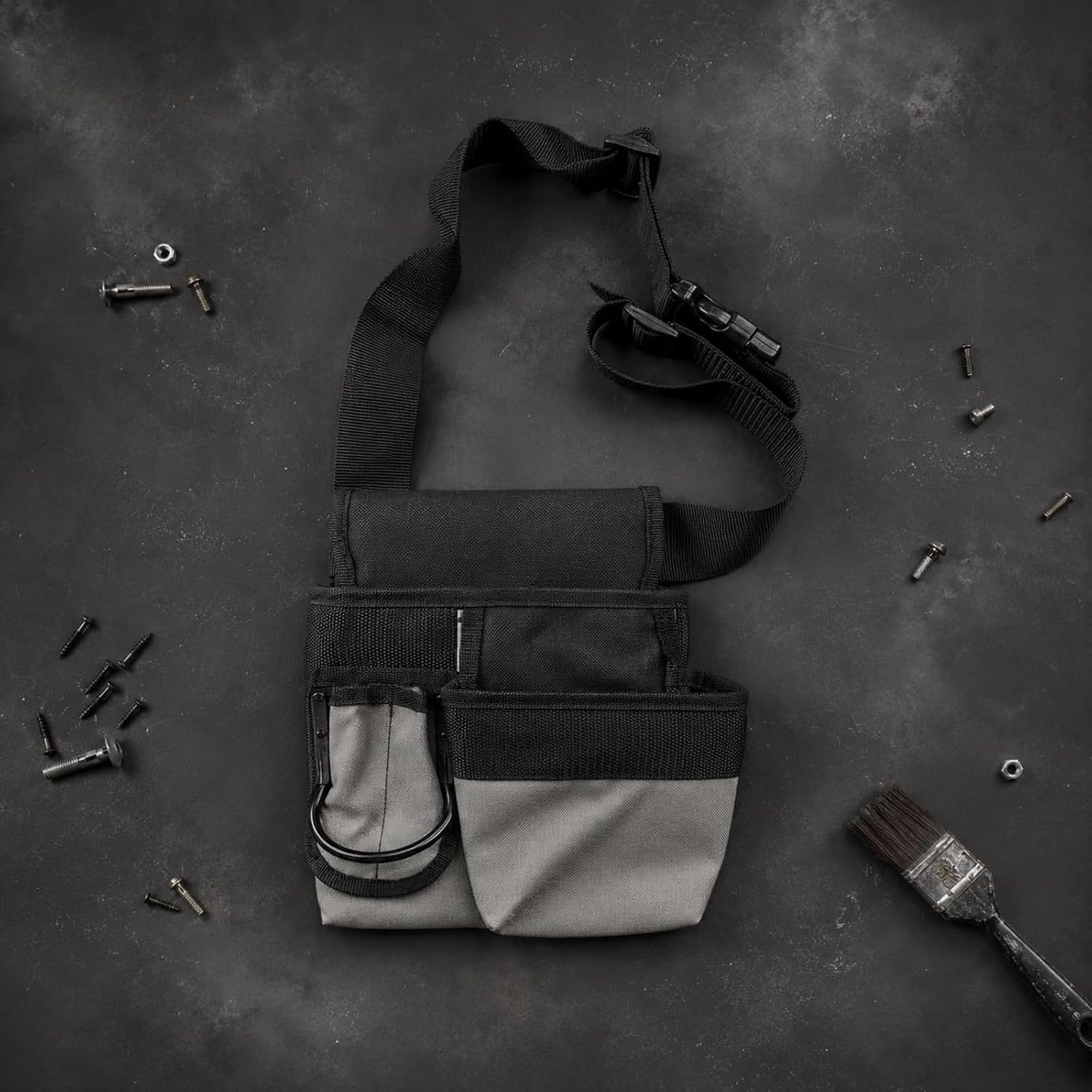  Porte-Outils Industriel Sac à Outils Ouvert Sac à Bandoulière Compartiments Multiples Toile Robuste Pratique Pour Technicien Usage Atelier