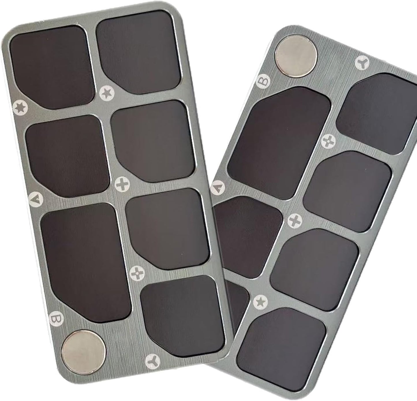  Plateau De Réparation En Aluminium Avec Aimant Puissant Pour Organiser Les Petites Pièces Pendant La Fixation De L ' Appareil, Panneau De Rangement à Vis, Organisateurs électroniques