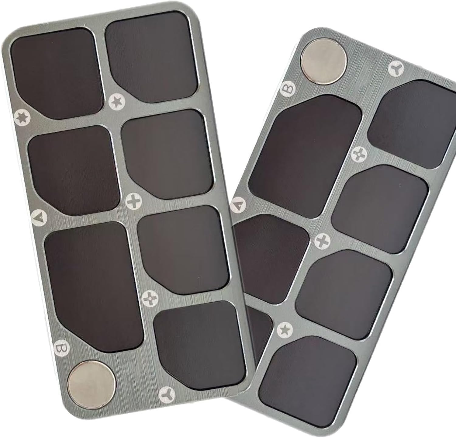  Plateau De Réparation En Aluminium Avec Aimant Puissant Pour Organiser Les Petites Pièces Pendant La Fixation De L ' Appareil, Panneau De Rangement à Vis, Organisateurs électroniques