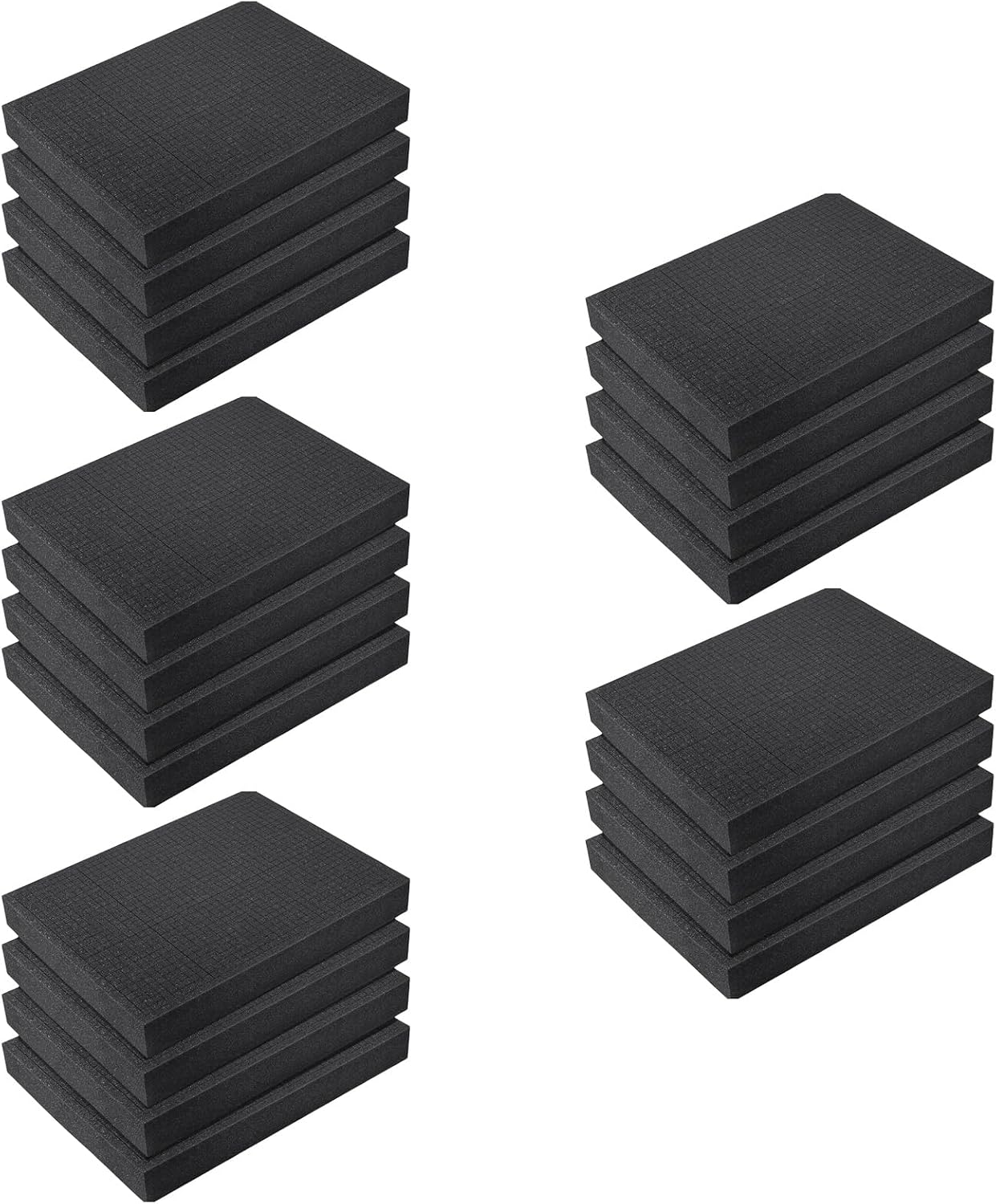  Lot De 4 Inserts En Mousse Pour Boîte à Outils Absorbant Les Chocs - Insert De Coupe Pour Mallette De Vol Rigide, Organiseurs à Outils, Boîte à Outils