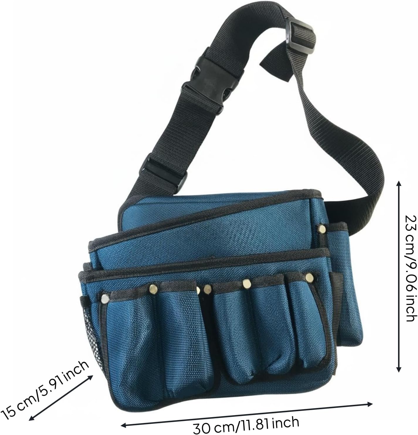  Porte-Outils Industriel Sac à Outils Ouvert Sac à Bandoulière Compartiments Multiples Toile Robuste Pratique Pour Technicien Usage Atelier