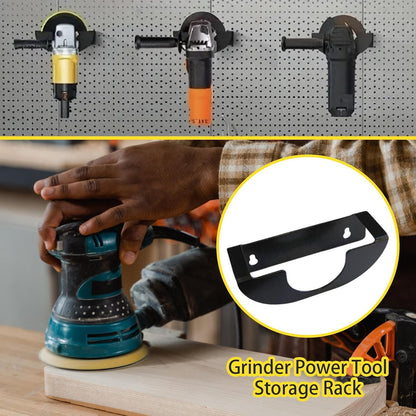  Power Tool Organizer, Metal Tool Shelf With Heavy Duty Build, 6.29x1.96x1.96 Inches Rust Resistant Multifunctional Garage Storage, Angle Grinder Rack For Polishing Machine, Sanding