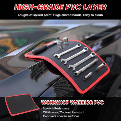  Tapis à Outils Magnétique,Plateau De Rangement Magnétique Flexible Antidérapant | Feuilles Magnétiques Flexibles,Atelier Auto Garage Réparation Maison Entretien