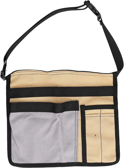  Cocoarm Sac Banane à Outils Pochette à Outils En Tissu Oxford 25 X 27,5 Cm Avec 2 Poches Principales 2 Poches à Boucle Et Ceinture Pour Les Travailleurs De Plein Air De Réparation D'escalade De