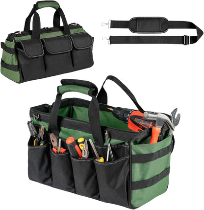 GENERIC Sac à Outils | Sac Fourre-tout Robuste à 16 Poches – Sacs à Outils D'électricien à Large Ouverture – Pour Homme, Mécanicien, électricien, Charpentier, Garage, Voyage, Réparation, Tournevis, Clés