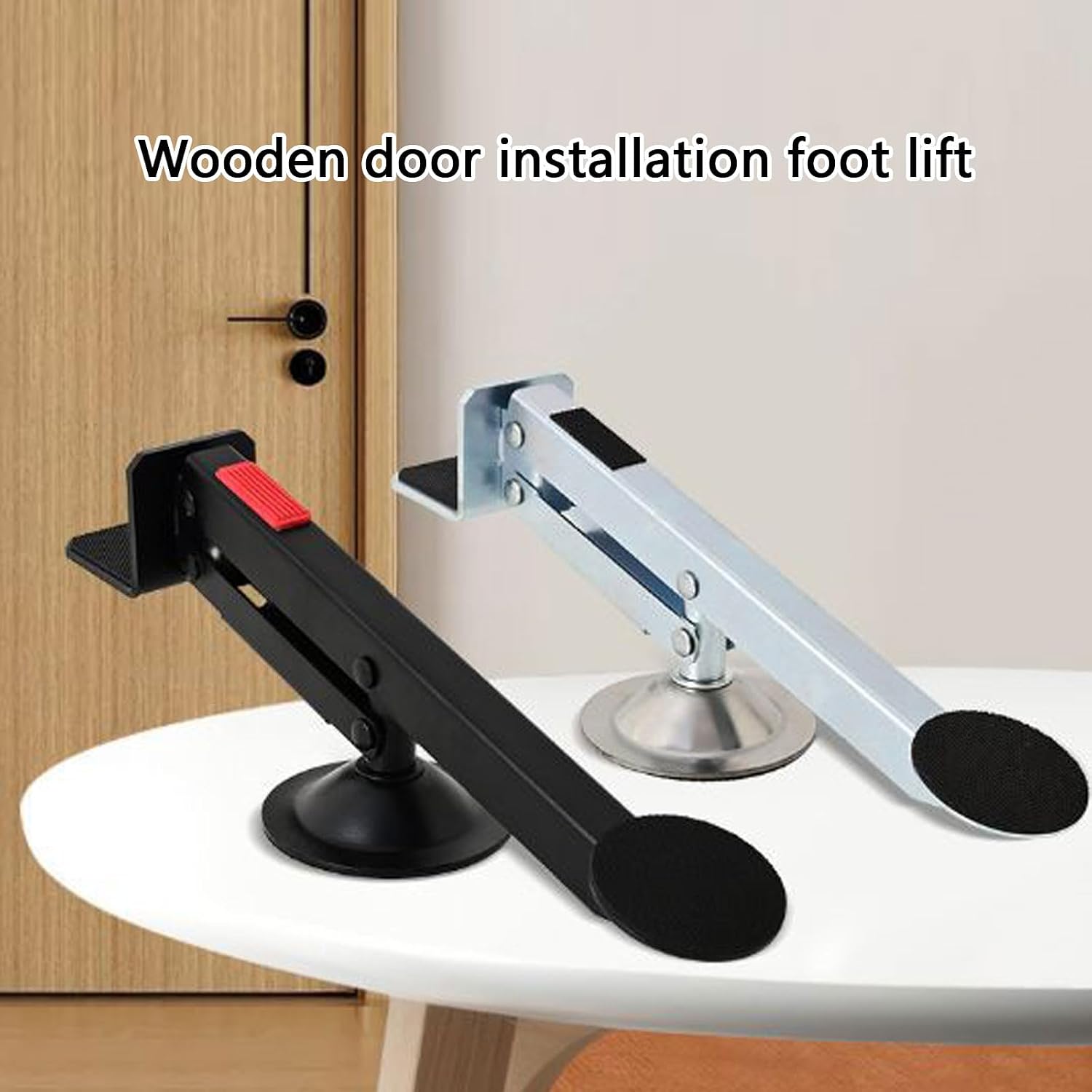  Lève-porte Portable à Pied Pour Travaux De Travail Du Bois Mains Libres Et Applications De Levage Polyvalentes Aide Au Levage De Porte En Bois