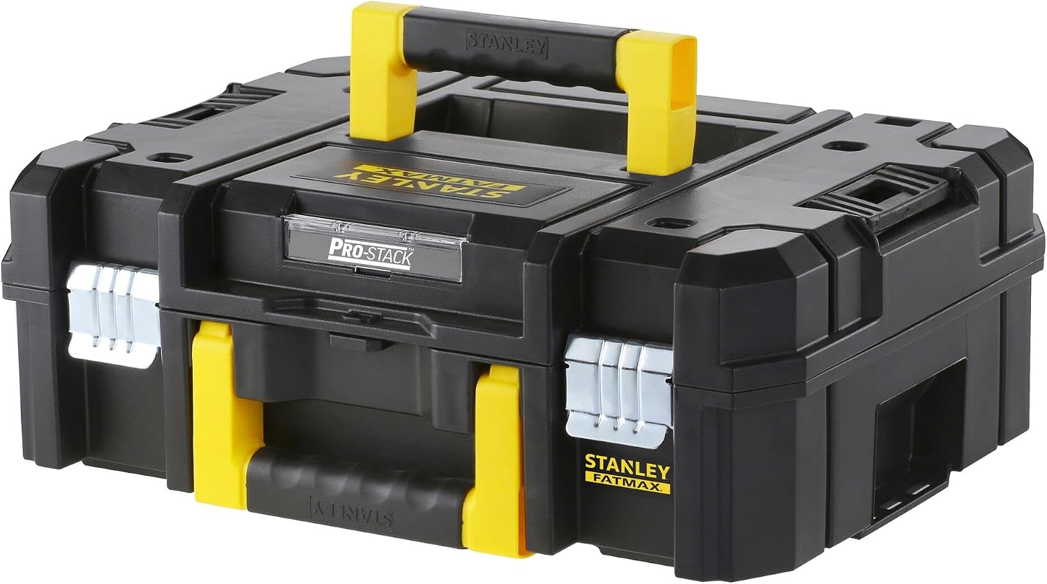  STANLEY FMST1-71981 Kit 2 Mallettes Modulable Tstak/Pro-Stack Gamme FATMAX - 21.5L - Corps En Polypropylène - Larges Attaches Métalliques Anti-Corrosion - Cadenassable