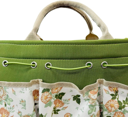Genérico Panier De Jardinage Avec Poignée En Oxford, Spacieux, Porte-outils De Jardinage Multi-poches Pour Femmes, Hommes, Jardiniers, électriciens, Cour, Patio, Pelouse, Gants De Travail, Gadgets