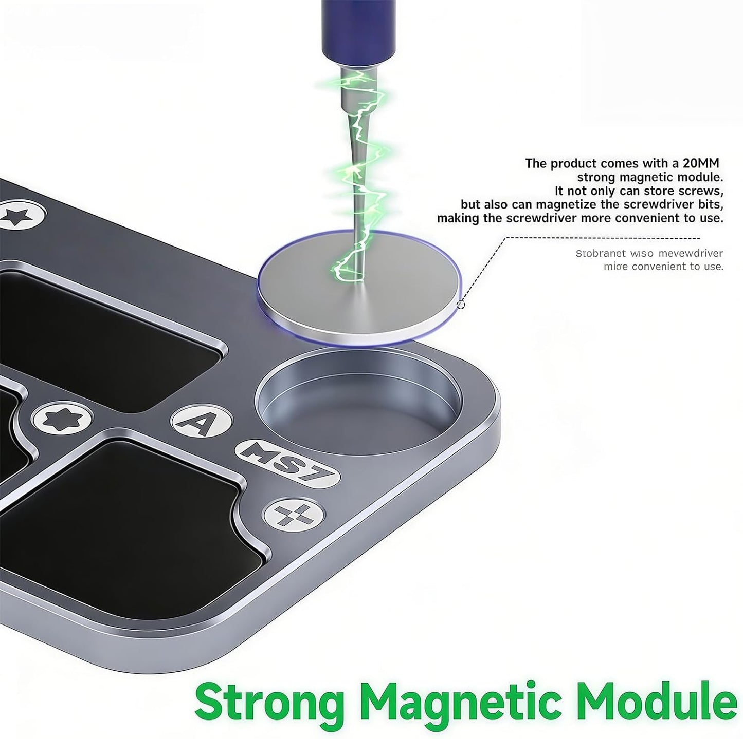  Grand Plateau De Support De Vis Pour Téléphone Et Ordinateur Avec Station De Construction En Alliage D'aluminium