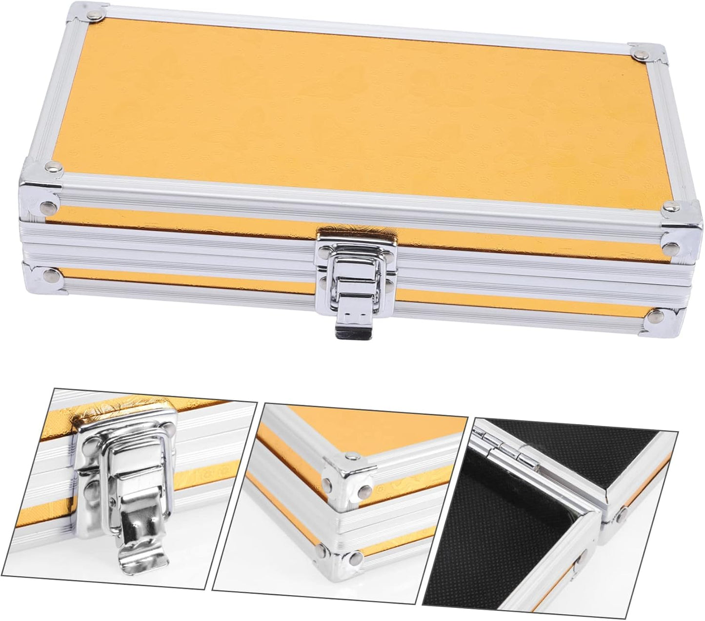  Healeved Boîte De Rangement Pour Kit Écouteurs Étui De Rangement Pour Outils Écouteurs Boîte Alliage Aluminium