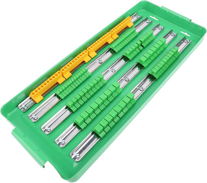  Pilipane Plateau D'organisateur à Douille Portable Rail Du Support De Support De Sobre En Aluminium Lourd Avec Système D'outil Sécurisé à Double Roulement Storage Pour Les Ingénieurs De