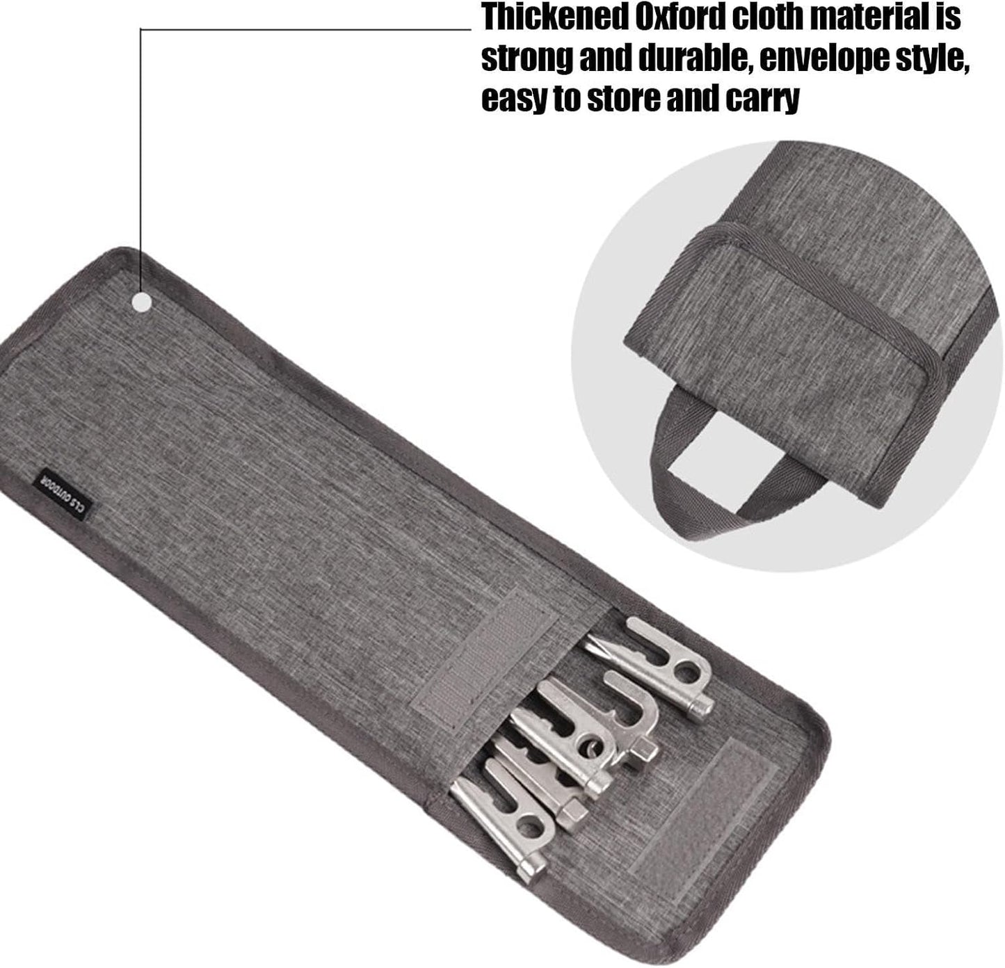 GENERIC Sac à Piquets De Tente | Organiseur De Piquets De Tente – Sac De Rangement Pour L'extérieur, La Randonnée, La Chasse, Et Autres, Rangement D'outils Pour Le Camping, Accessoires De Camping