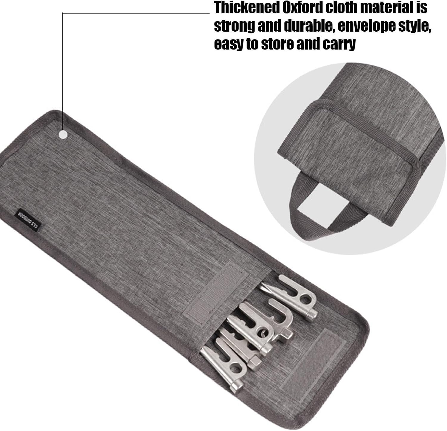 GENERIC Sac à Piquets De Tente | Organiseur De Piquets De Tente – Sac De Rangement Pour L'extérieur, La Randonnée, La Chasse, Et Autres, Rangement D'outils Pour Le Camping, Accessoires De Camping