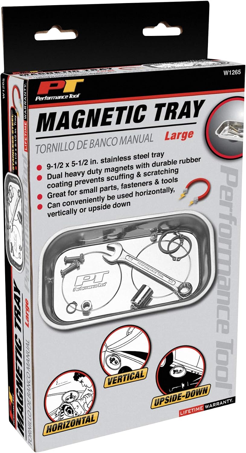  Performances Outil W1265 Grand Plateau Magnétique Écrou Et Boulon, Large Magnetic Nut And Bolt Tray