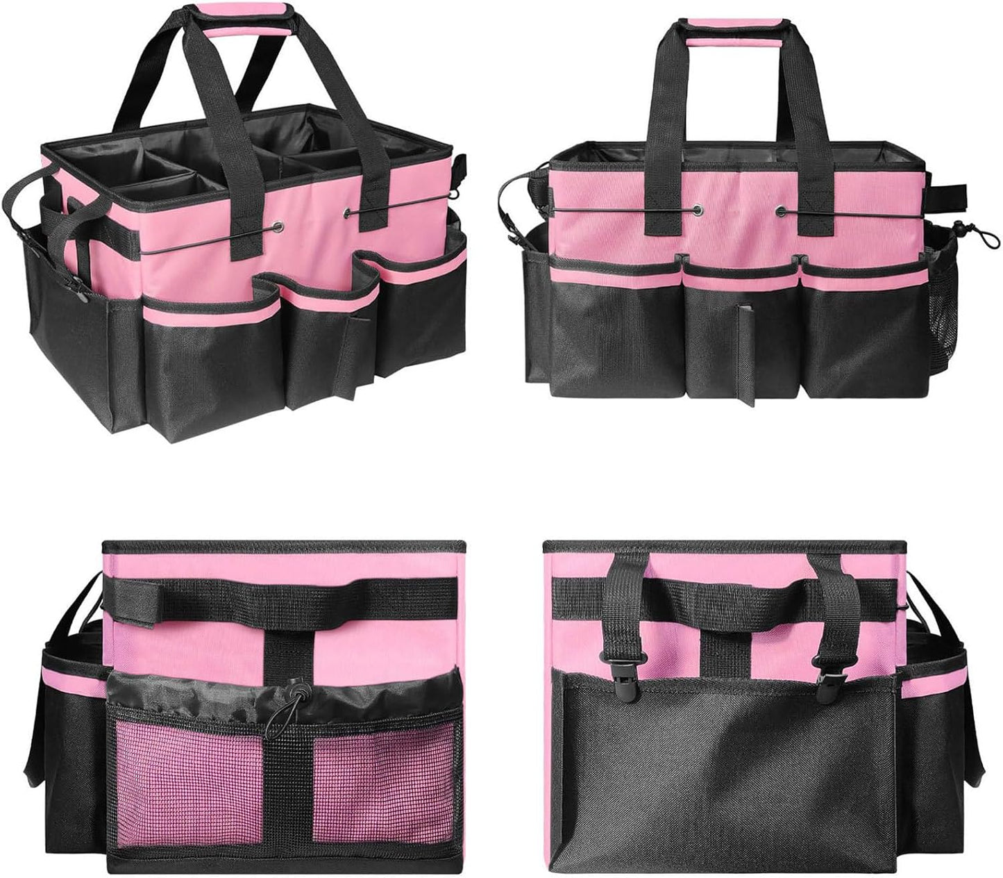  Housekeepers Sacs De Nettoyage, Organisateur De Nettoyage Avec Poignée, 40 X 25 X 24 Cm, Rangement Multi-poches, Construction En Tissu Durable Pour Cuisine, Dortoir, Salle De Bain, Camping, Voiture