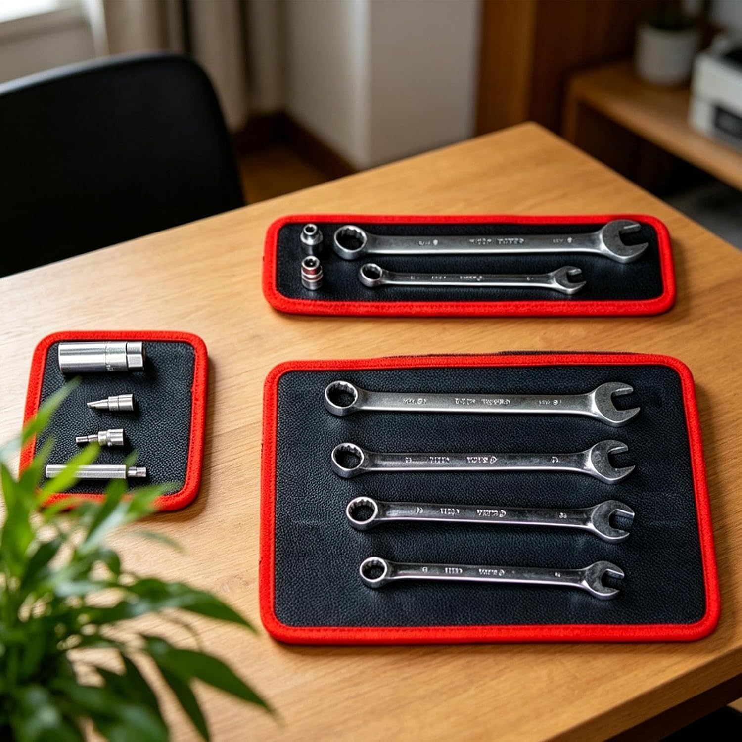  Tapis à Outils Magnétique,Plateau De Rangement Magnétique Flexible Antidérapant | Feuilles Magnétiques Flexibles,Atelier Auto Garage Réparation Maison Entretien