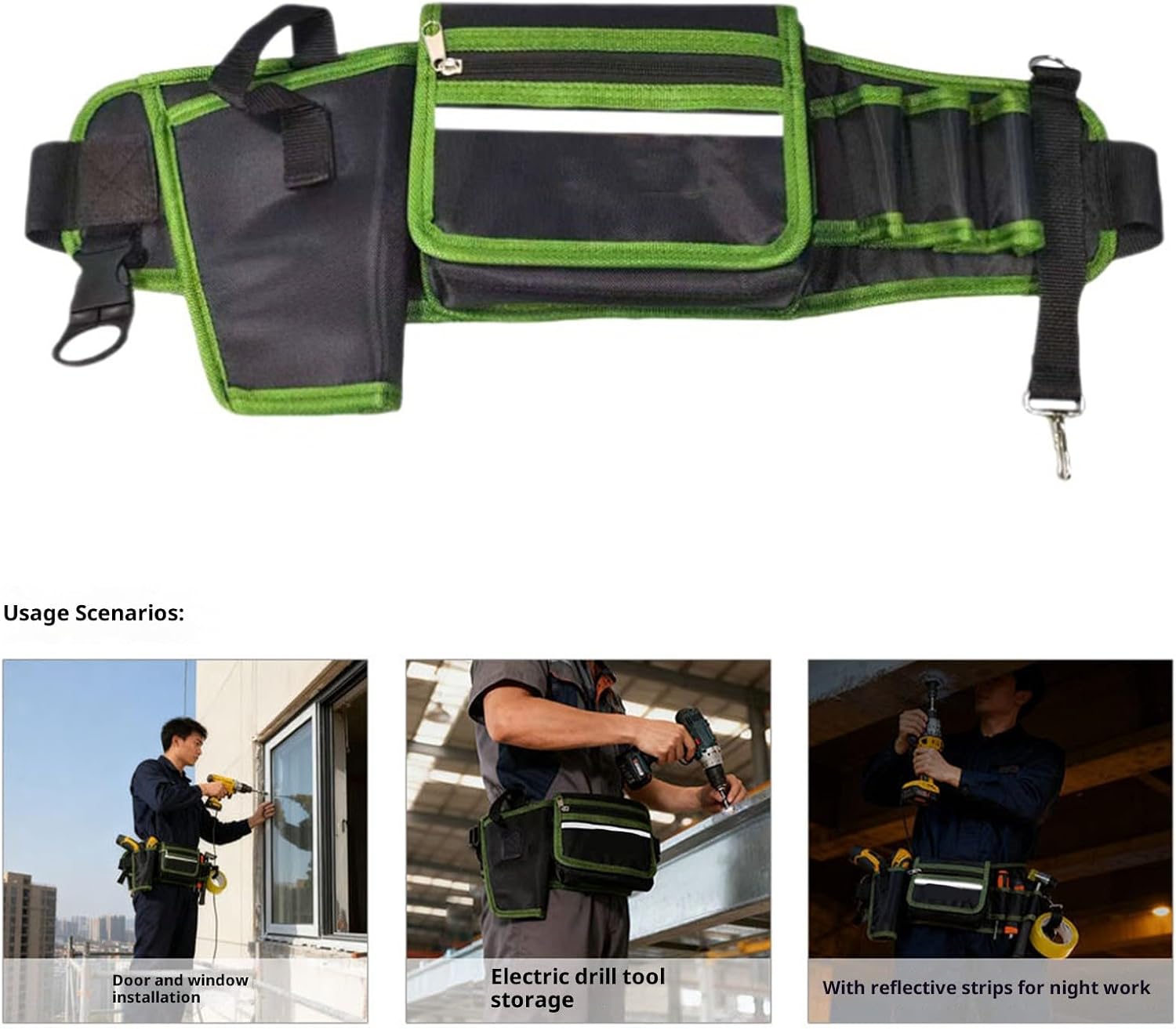  Poches De Ceinture à Outils Pour Homme - Poches Réglables Pour électricien, Charpentier, Tablier De Travail, Attache Utilitaire, Travail Robuste Pour Outils