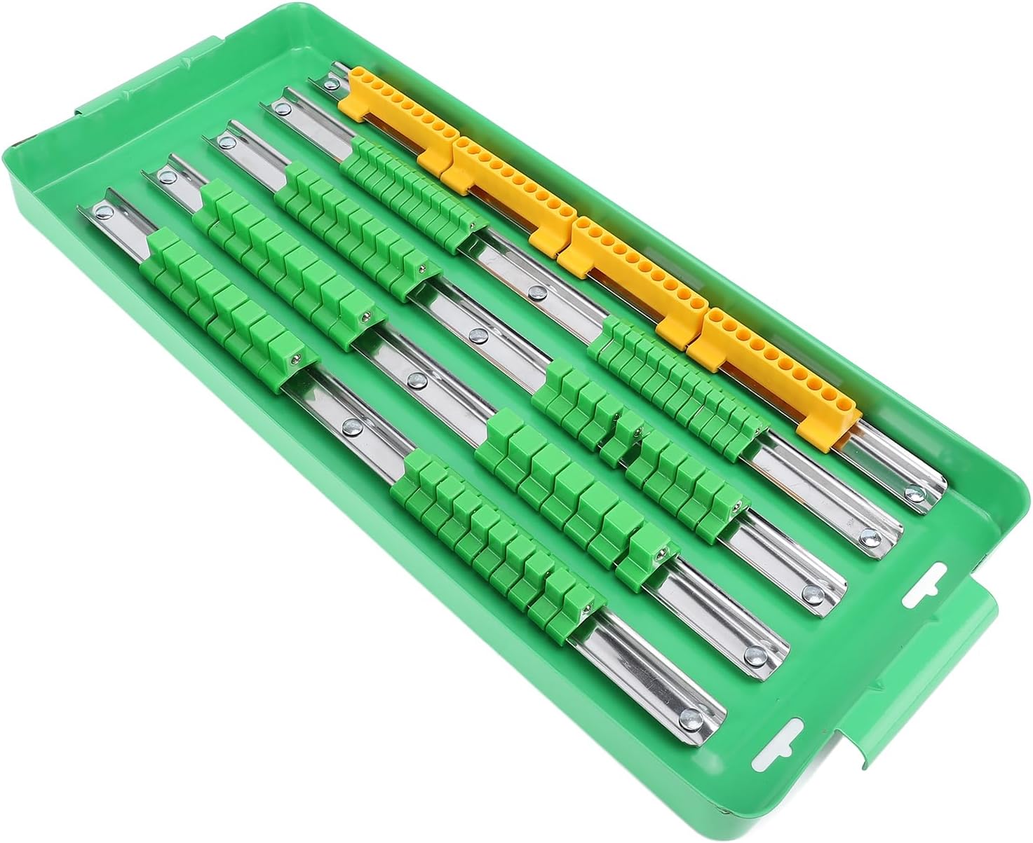  Pilipane Plateau D'organisateur à Douille Portable Rail Du Support De Support De Sobre En Aluminium Lourd Avec Système D'outil Sécurisé à Double Roulement Storage Pour Les Ingénieurs De