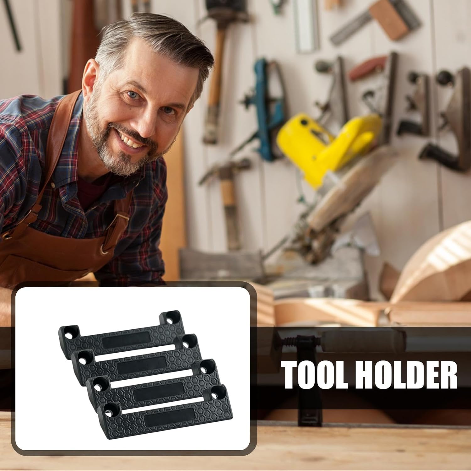  Porte-outils, Support à Ruban à Mesurer, Support D'outils Pour Outil électrique, Support D'outils Pour établi De Travail, Cintre à Outils Pour Mètre Ruban, Rangement D'outils Pour Garage, Porte-outils