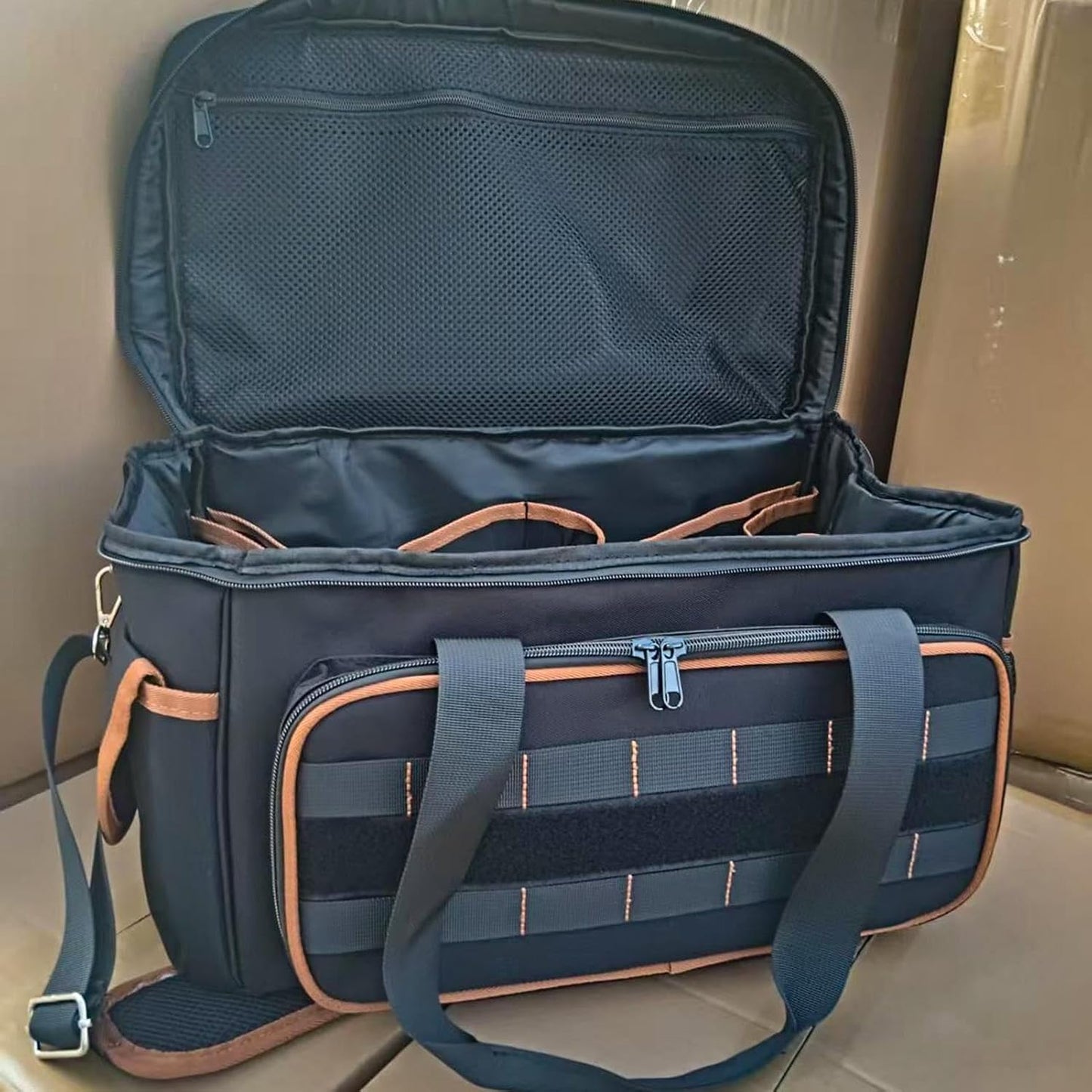 GENERIC Sac à Outils D'électricien | Bandoulière Réglable De Grande Capacité, Organisation Portable Pour Rangement D'outils – Pour électricien, Mécanicien, Charpentier, Construction, Voyage, Jardin