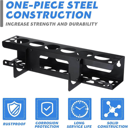  Rack De Support De Tube De Calfeutrage, Support Mural De Service Robuste, Organisateur De Stockage De Calfeutrage à Main Durable Pour Les Travailleurs De La Construction Renovateurs Personnel D'entret