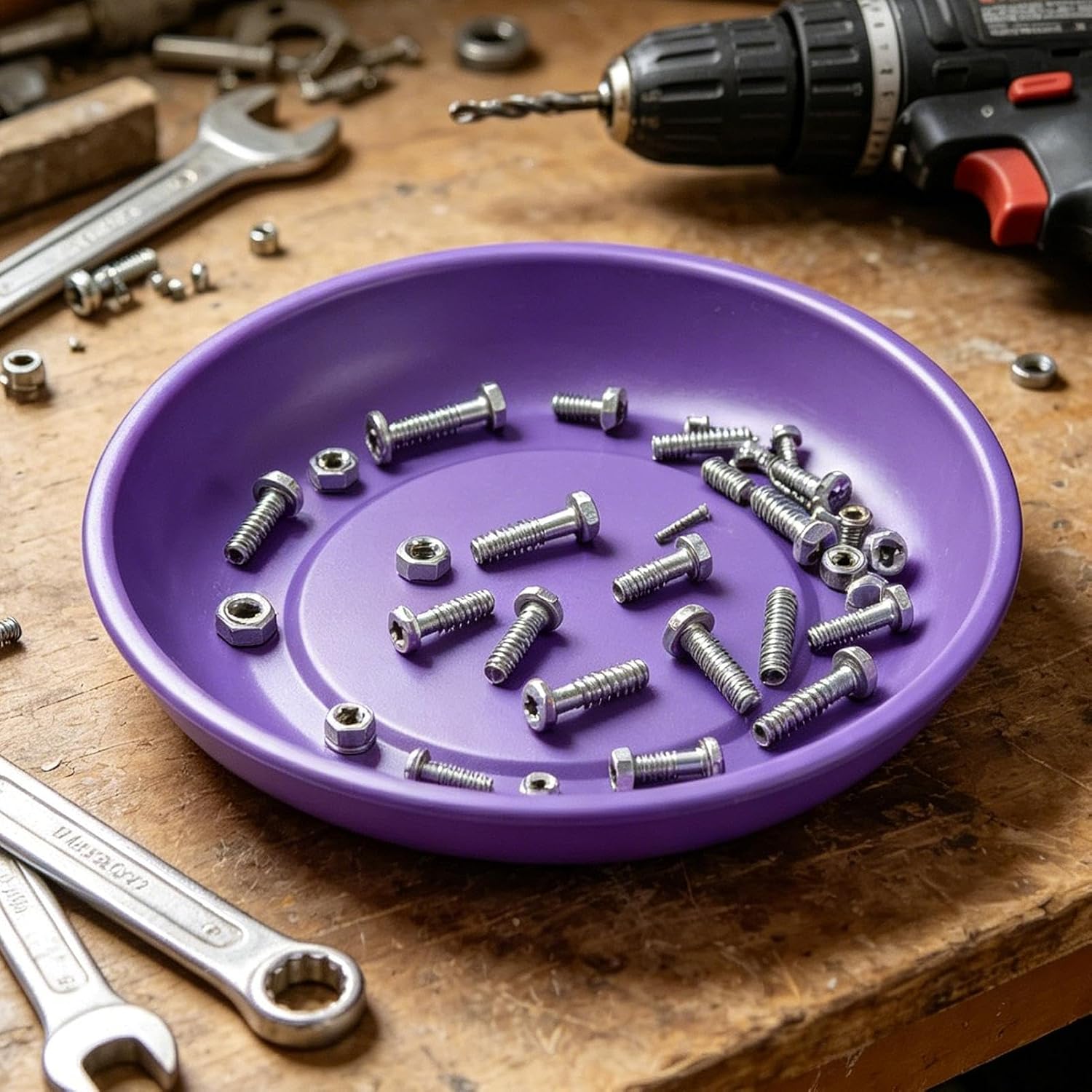  Plateau à Outils Magnétique | Organisateur En Acier Inoxydable,Organisateur D'outils | Pour Atelier De Garage De Réparation De Voiture De Stockage