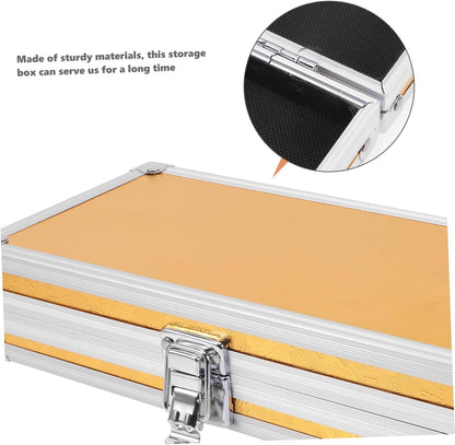  Healeved Boîte De Rangement Pour Kit Écouteurs Étui De Rangement Pour Outils Écouteurs Boîte Alliage Aluminium