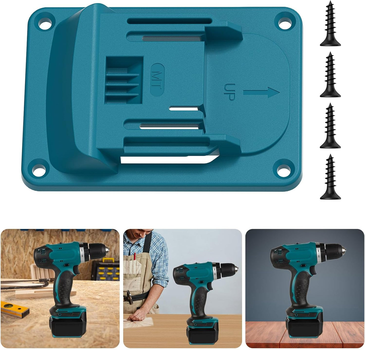  Lot De 5 Porte-outils Muraux En ABS Pour Appareils Sans Fil 18 V, Systèmes D'installation Rapide, Rangement Sécurisé Avec Design Antidérapant, Supports Muraux