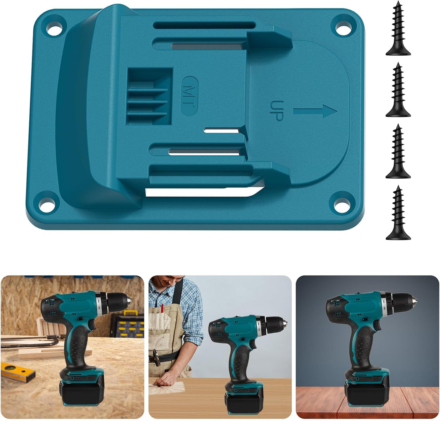  Lot De 5 Porte-outils Muraux En ABS Pour Appareils Sans Fil 18 V, Systèmes D'installation Rapide, Rangement Sécurisé Avec Design Antidérapant, Supports Muraux