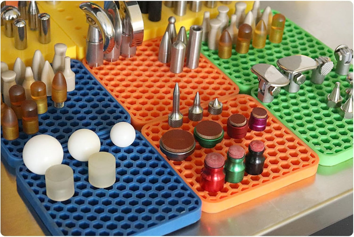  Mises à Niveau - Mandrins De Réparation De Bosses - Organiseur De Rechange En Silicone - Rangement Pour Têtes D'outils - Accessoires - Organisateurs De Mandrins