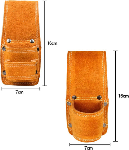  Pochette à Outils Multifonctionnelle Pour Marteau, Clé, Sac De Rangement, étui De Poche Pour Marteau, Porte-outils, Ceinture Pour Le Travail Du Bois, Porte-outils En Cuir