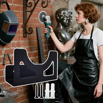 Générique Support Pour La Meuleuse D'Angle - Porte-Outil Murale Pour Meuleuse D'Angle Et Outillage Électrique | Organisateur En Fer Robustes Pour Outils Électriques Atelier Bricolage